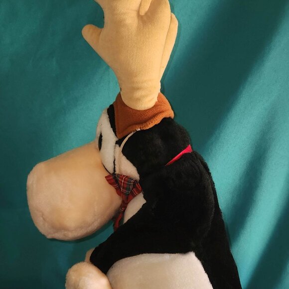 Opus Bloom County Christmas Reindeer Antlers Plush - Picture 2 of 2